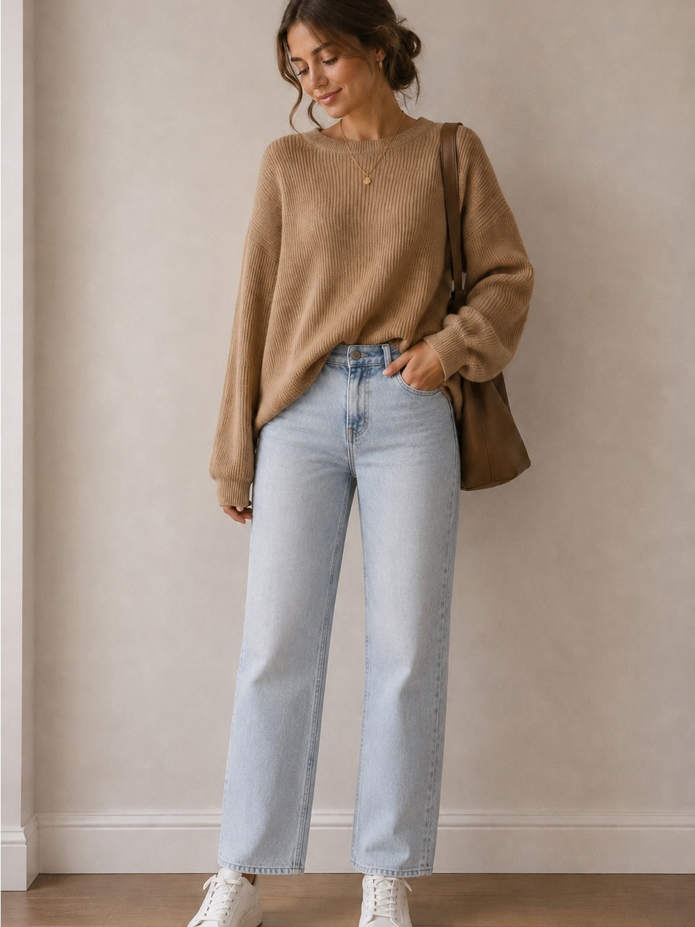 Dynamite Light Blue Straight Leg High-Rise Jeans